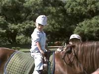 Young child on horse